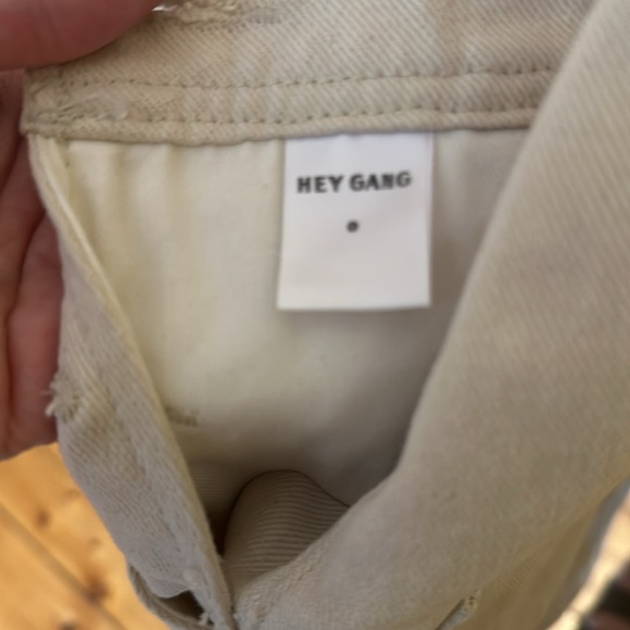 HEY GANG Kneepatch overalls in Natural - Picture 3 of 5